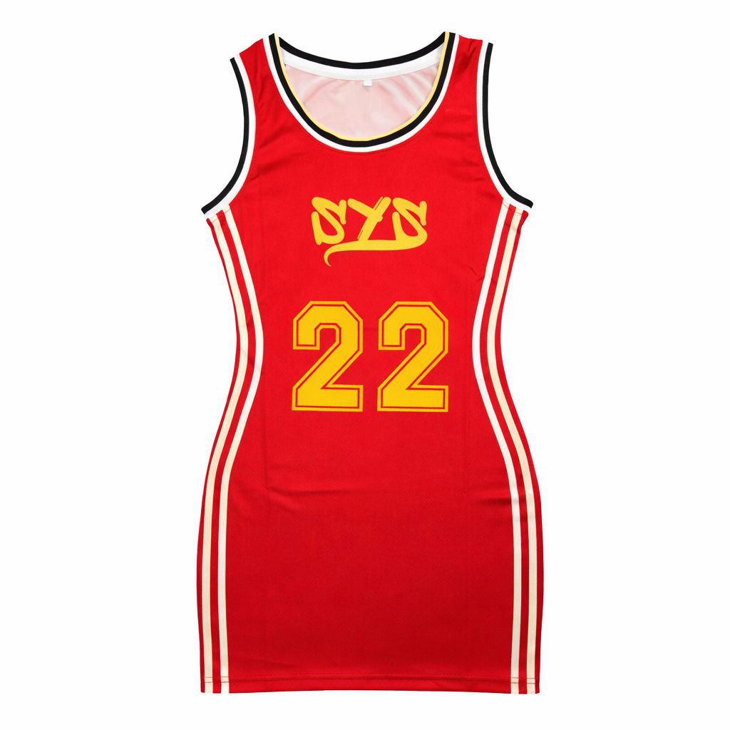 SYS Rose Court Dress-Red