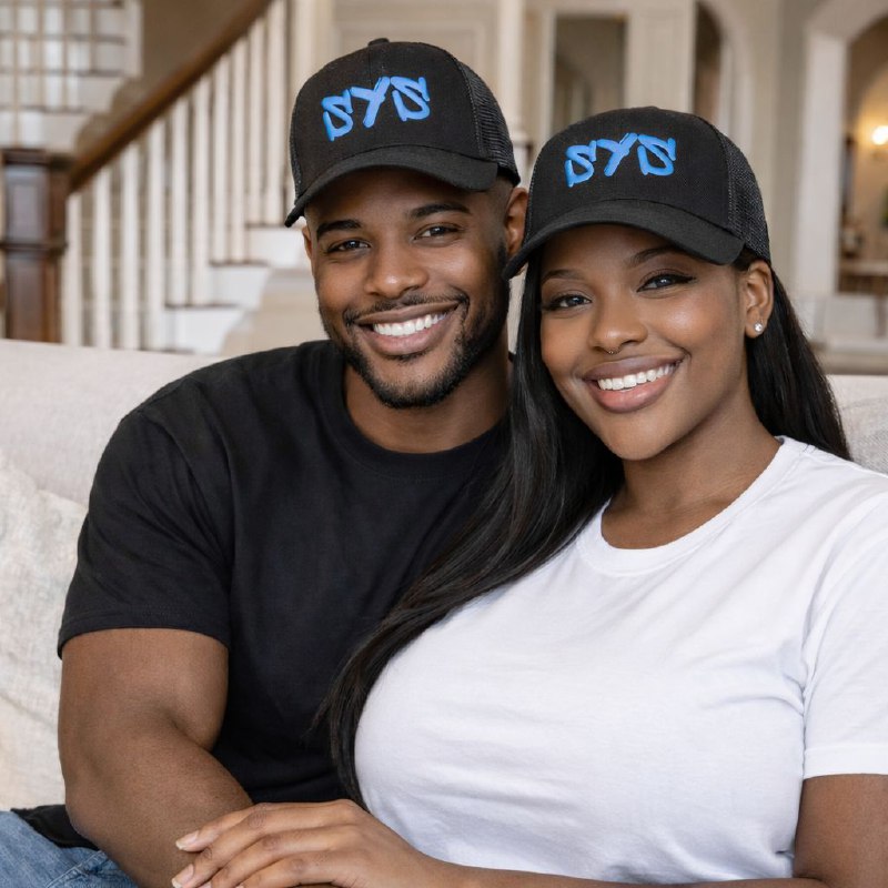 SYS black cap with blue logo