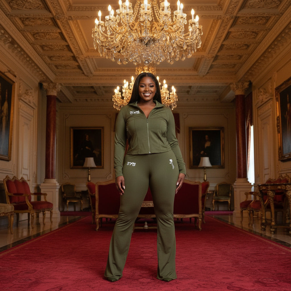 SYS Rose Tracksuit Khaki Green