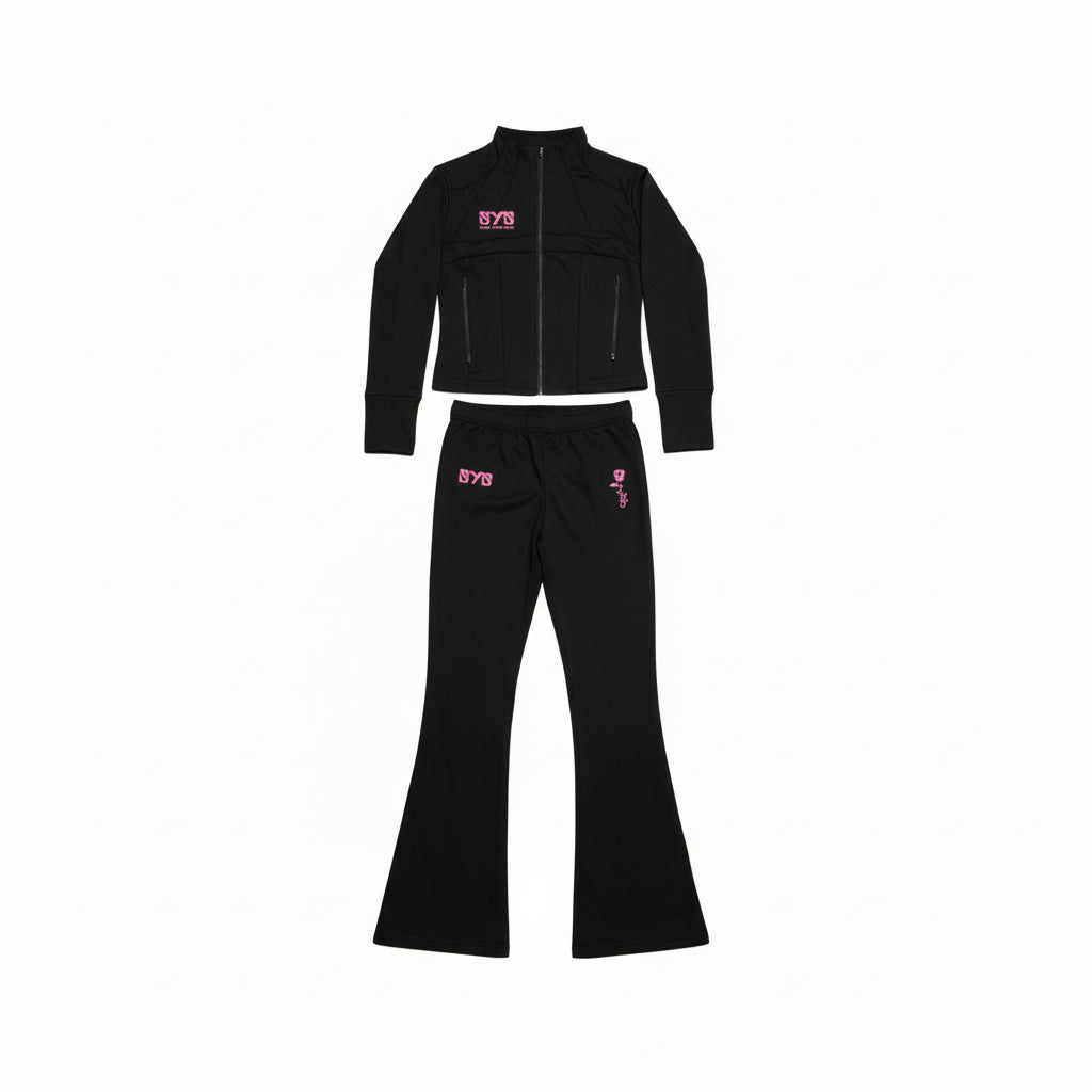 SYS Rose Tracksuit Black