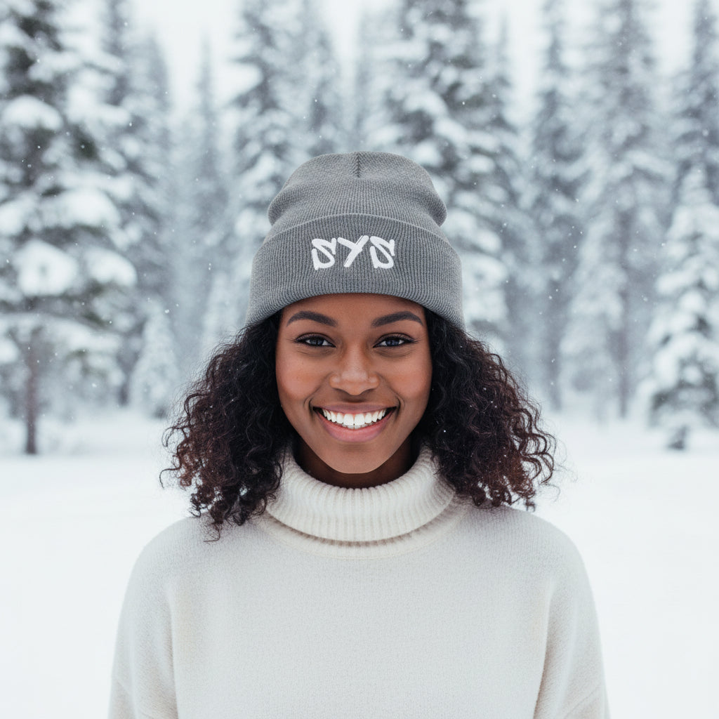 SYS Adult Beanie Hat- Grey