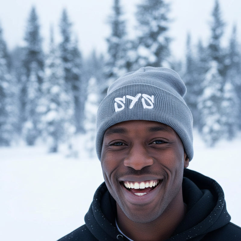 SYS Adult Beanie Hat- Grey